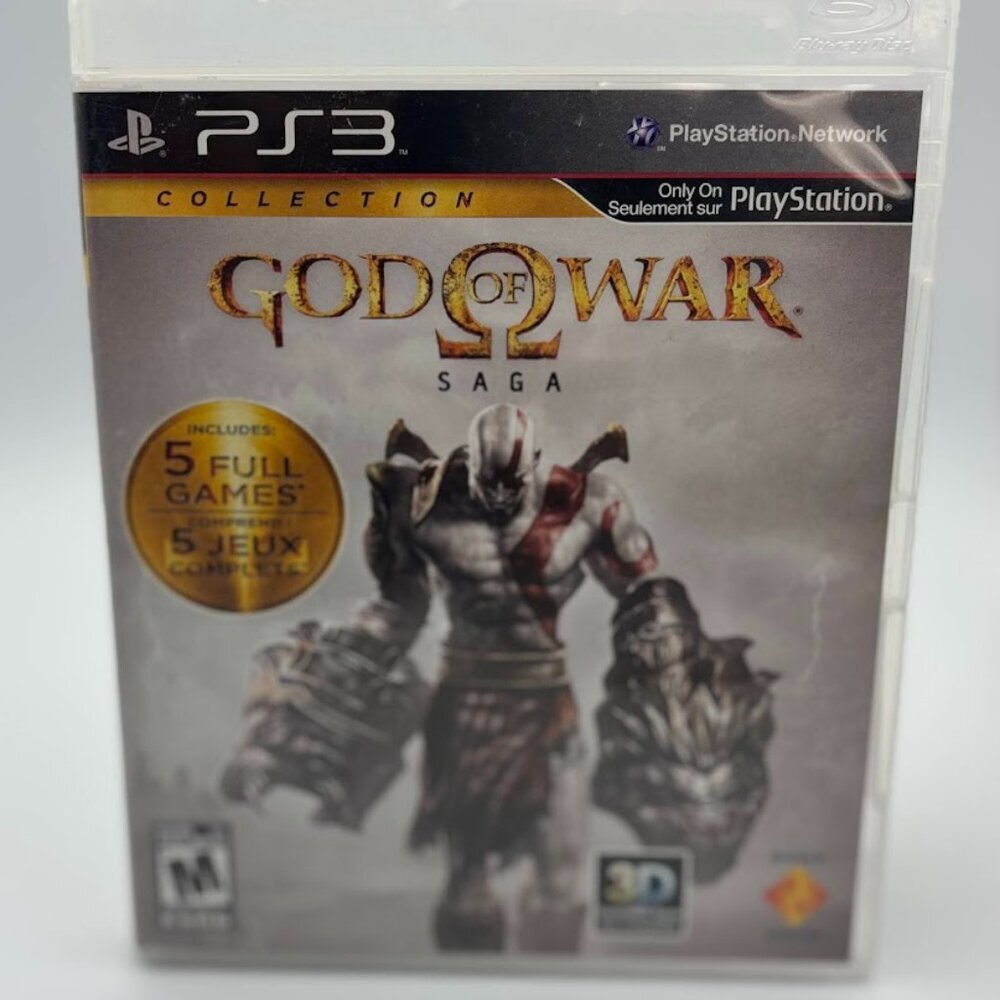 God of War Saga PS3 Playstation 3 2 Disc Set With Manual